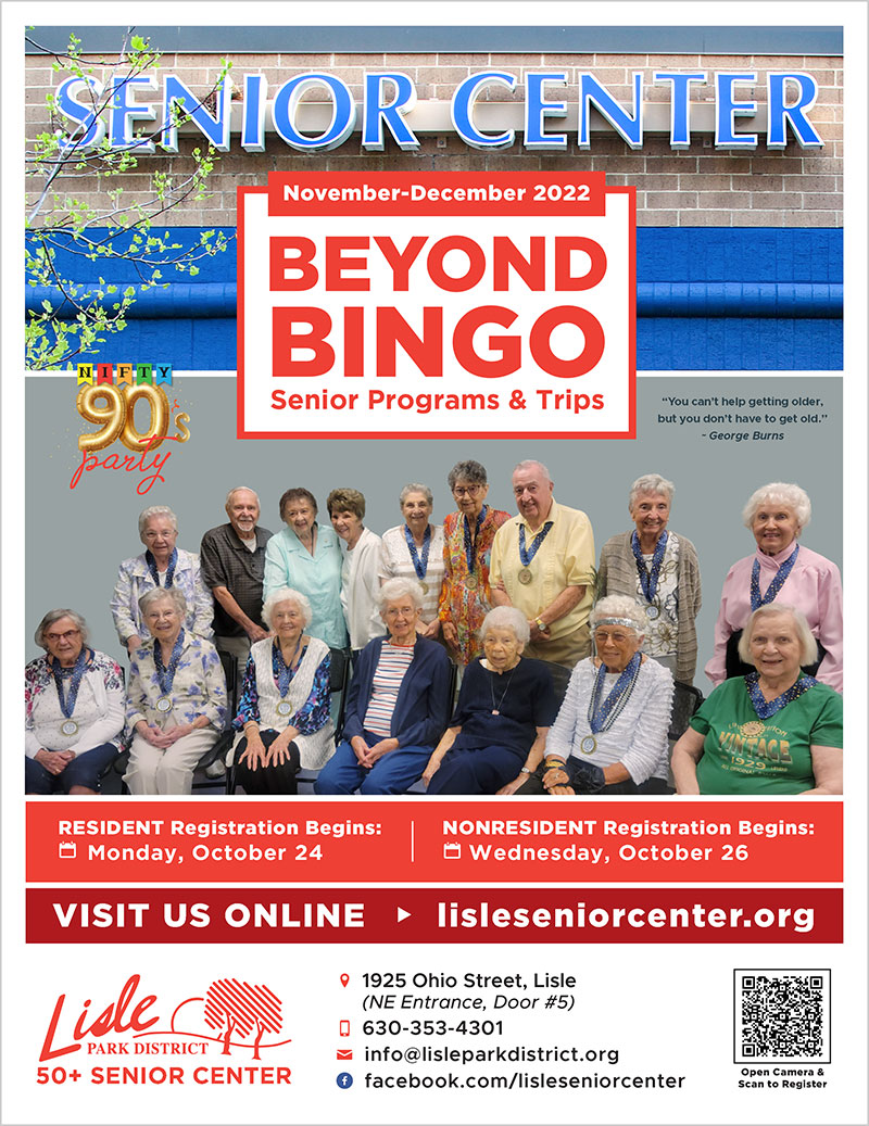 November-December 2022 50+ Beyond Bingo Program Guide Cover