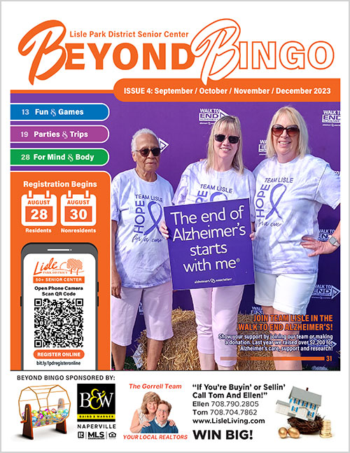 September-December 2023 50+ Beyond Bingo Program Guide Cover
